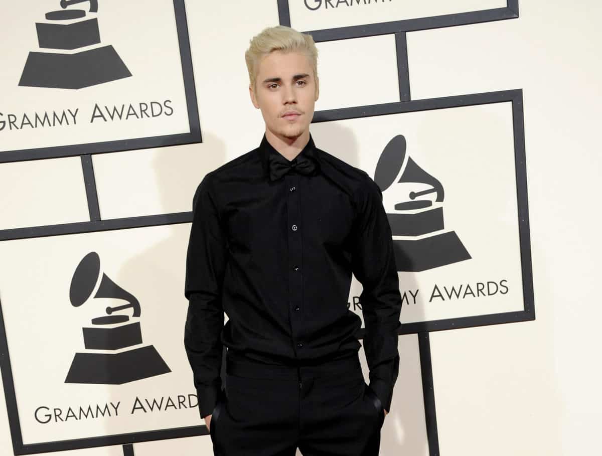 Justin Bieber at the 58th GRAMMY Awards held at the Staples Center in Los Angeles, USA on February 15, 2016.
