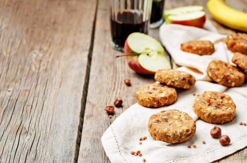 Vegan Oatmeal and Apple Cookies With Cherry