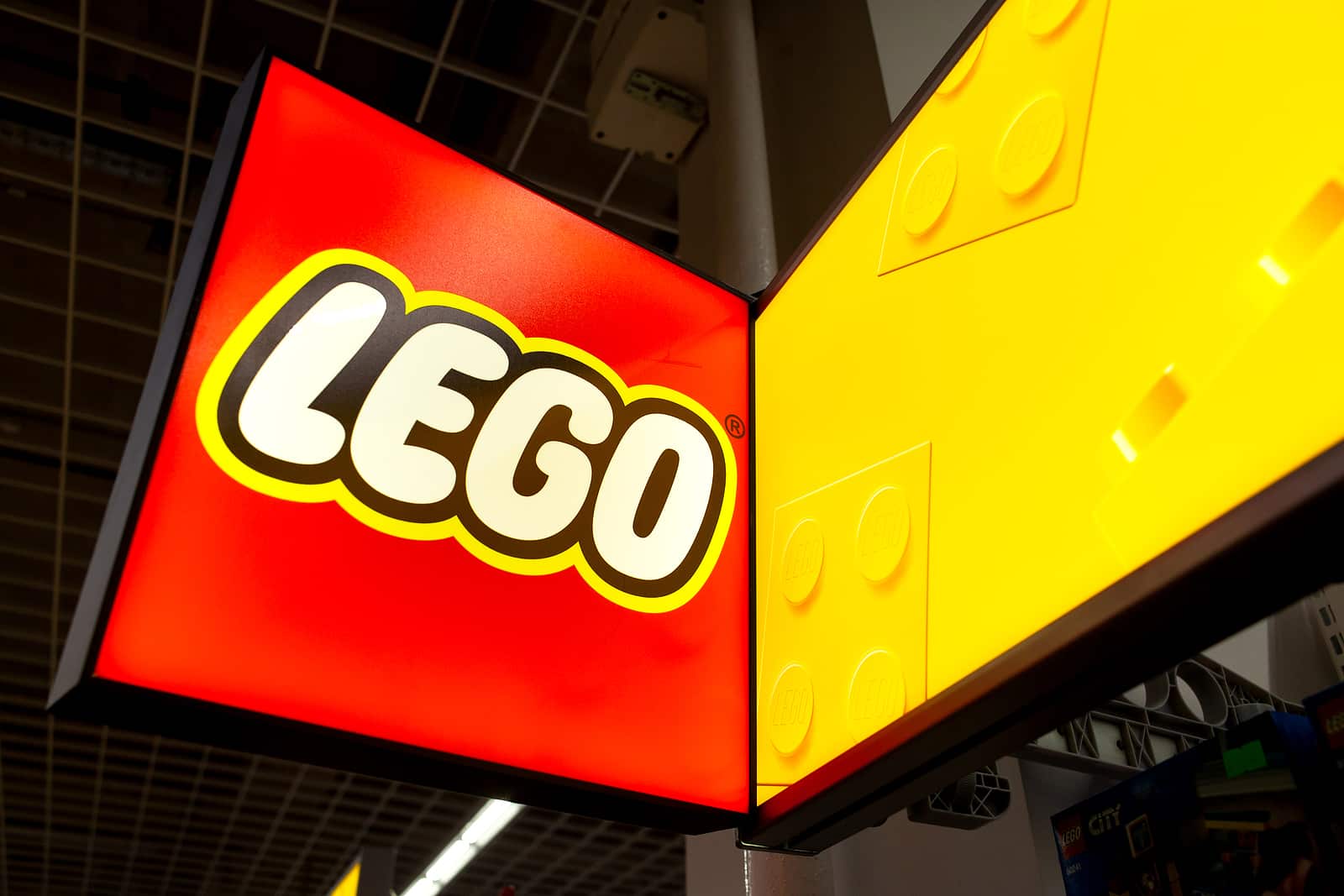 Lego Sign In The Store.