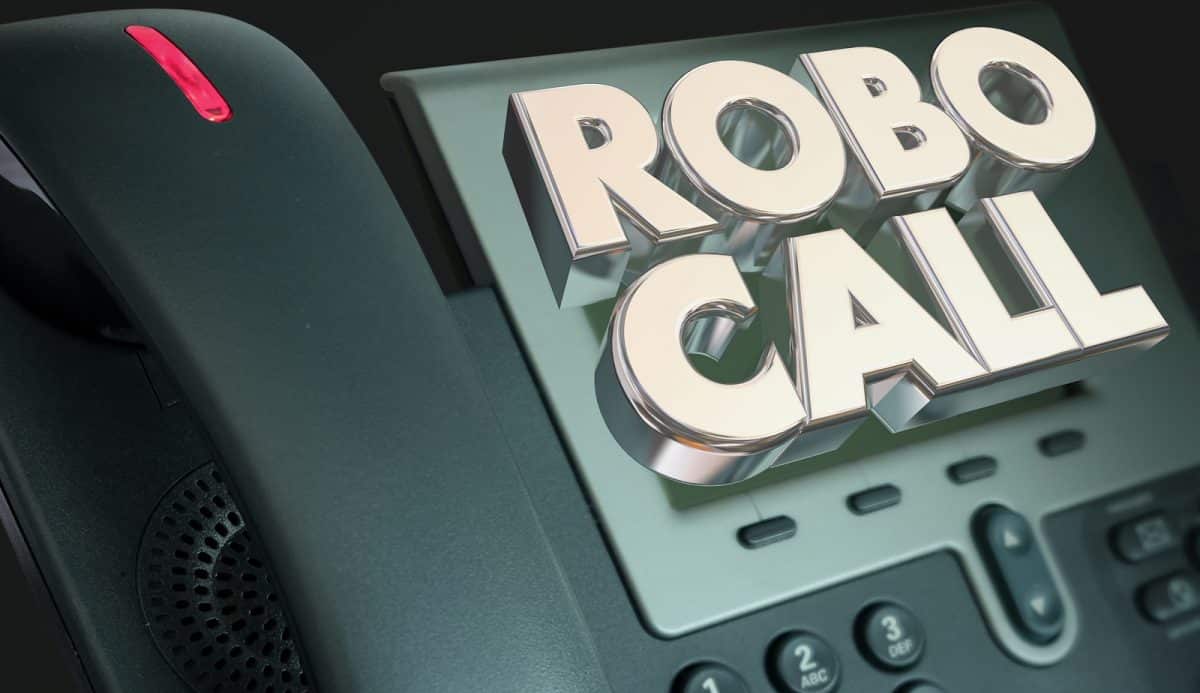 robocall Telephone Marketing Spam Junk Phone Calling 3d Illustration