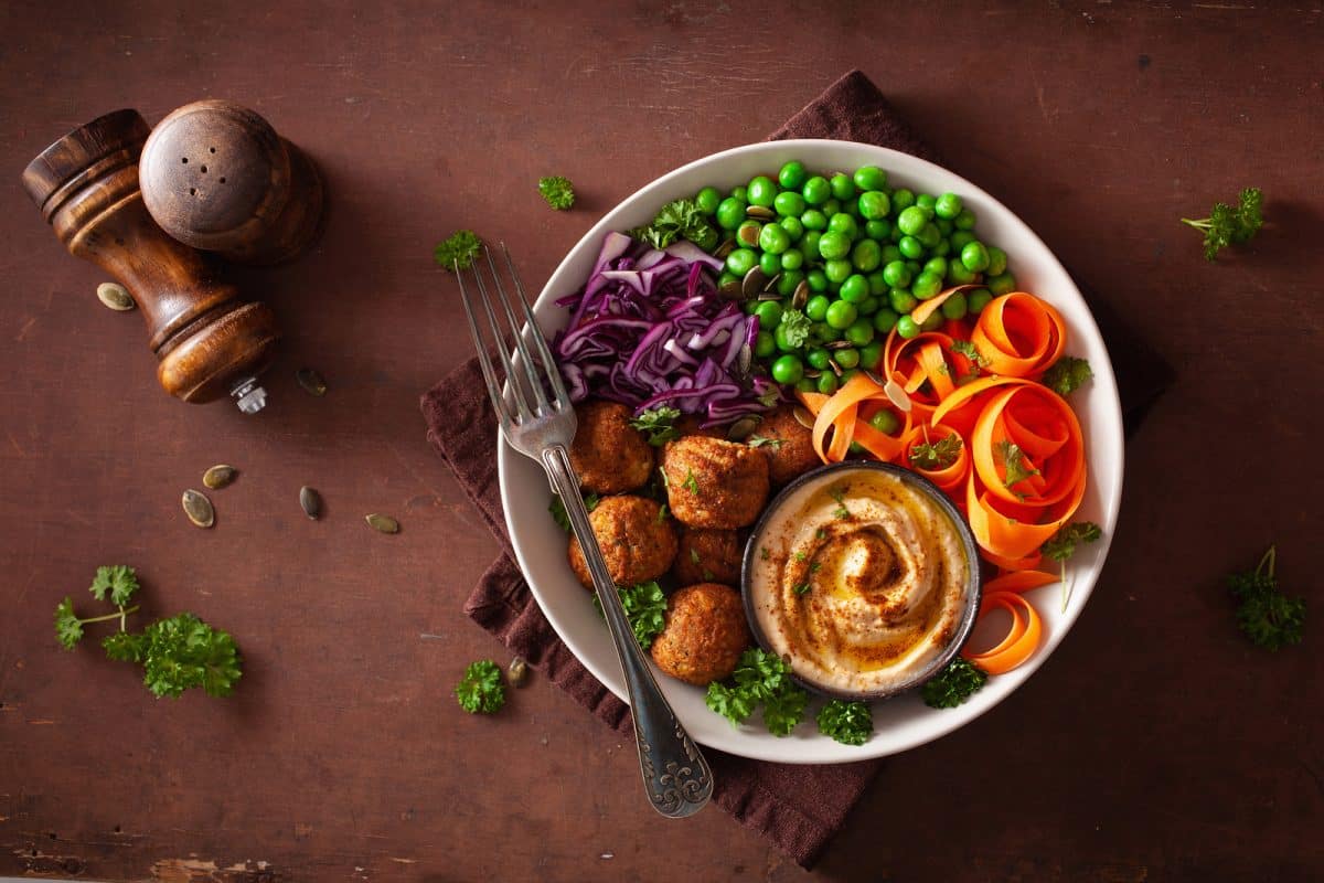 healthy vegan lunch bowl