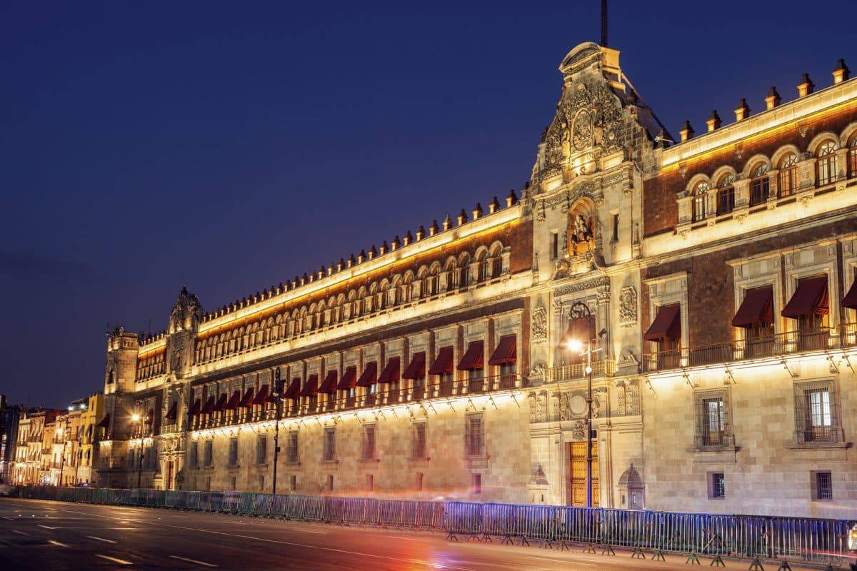 National Palace in Mexico City.