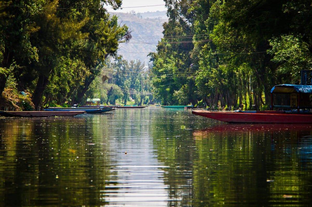 Water canal in quarter Xochimilco