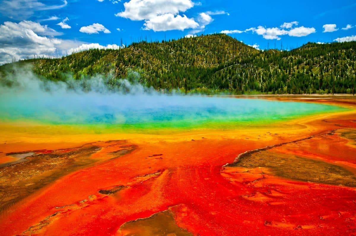 Beautiful cerulean geyser 