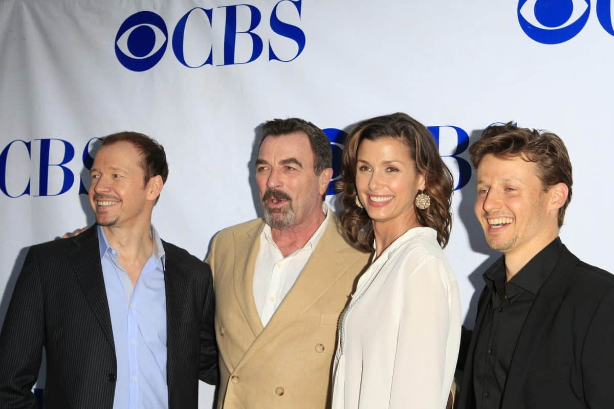 Donnie Wahlberg, Tom Selleck, Bridget Moynahan, Will Estes at a screening of CBS's 'Blue Bloods' at Leonard H.