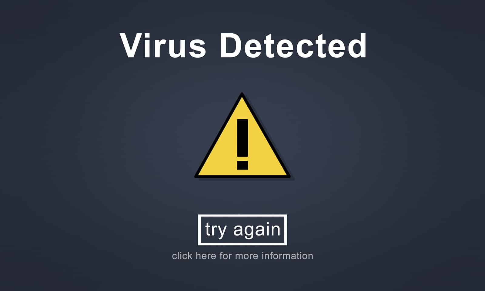 Virus Detected Alert Hacking Piracy Risk Shield Concept