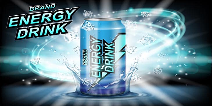 energy drink in a can
