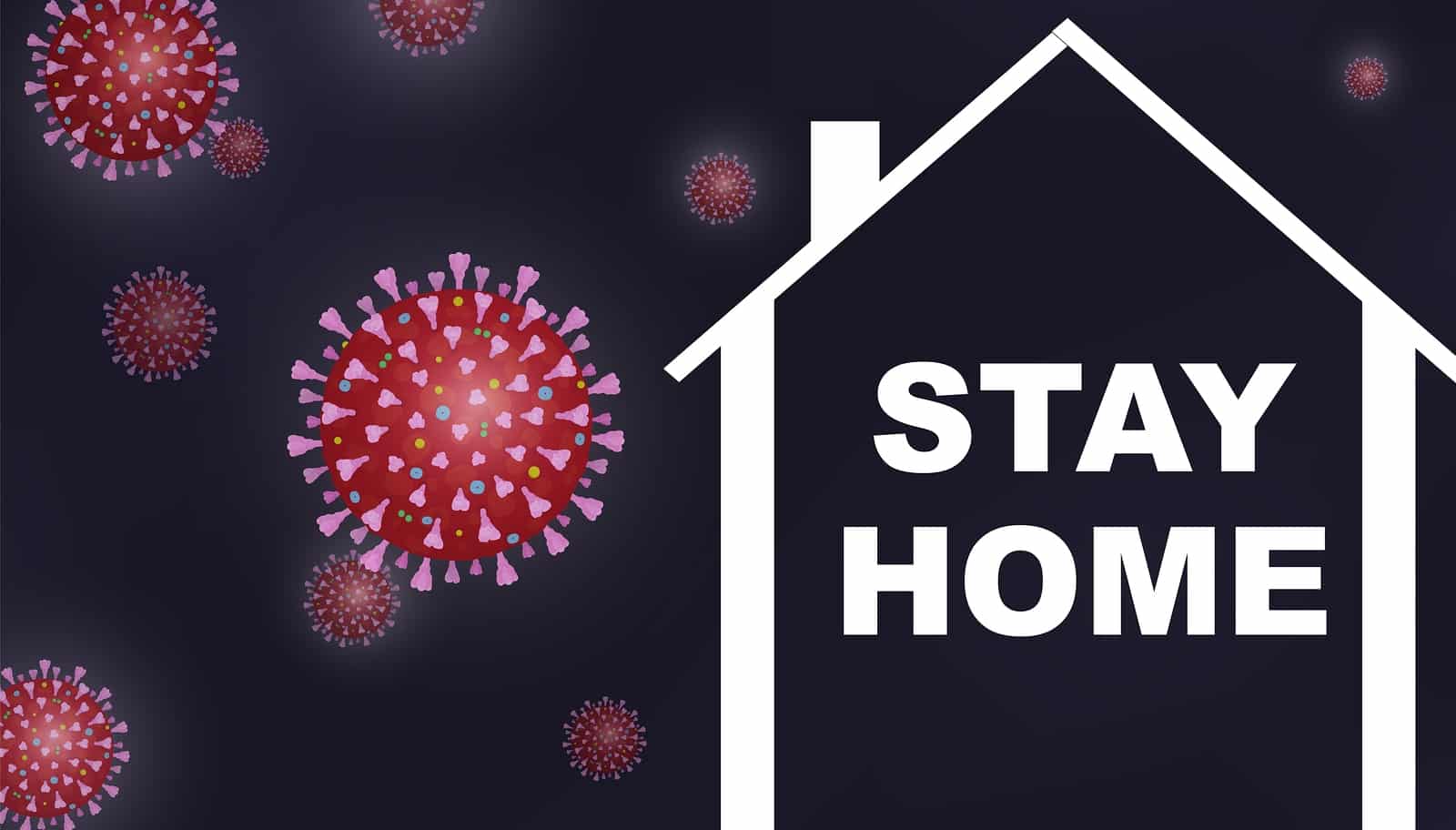 stay at home banner