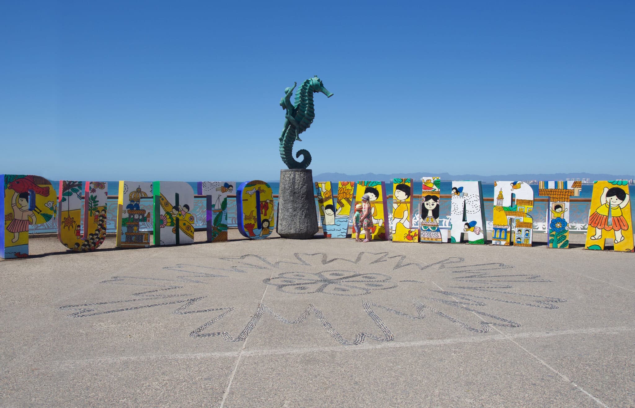Puerto Vallarta art sculpture on the Malecon boardwalk by Krystal International Vacation Club