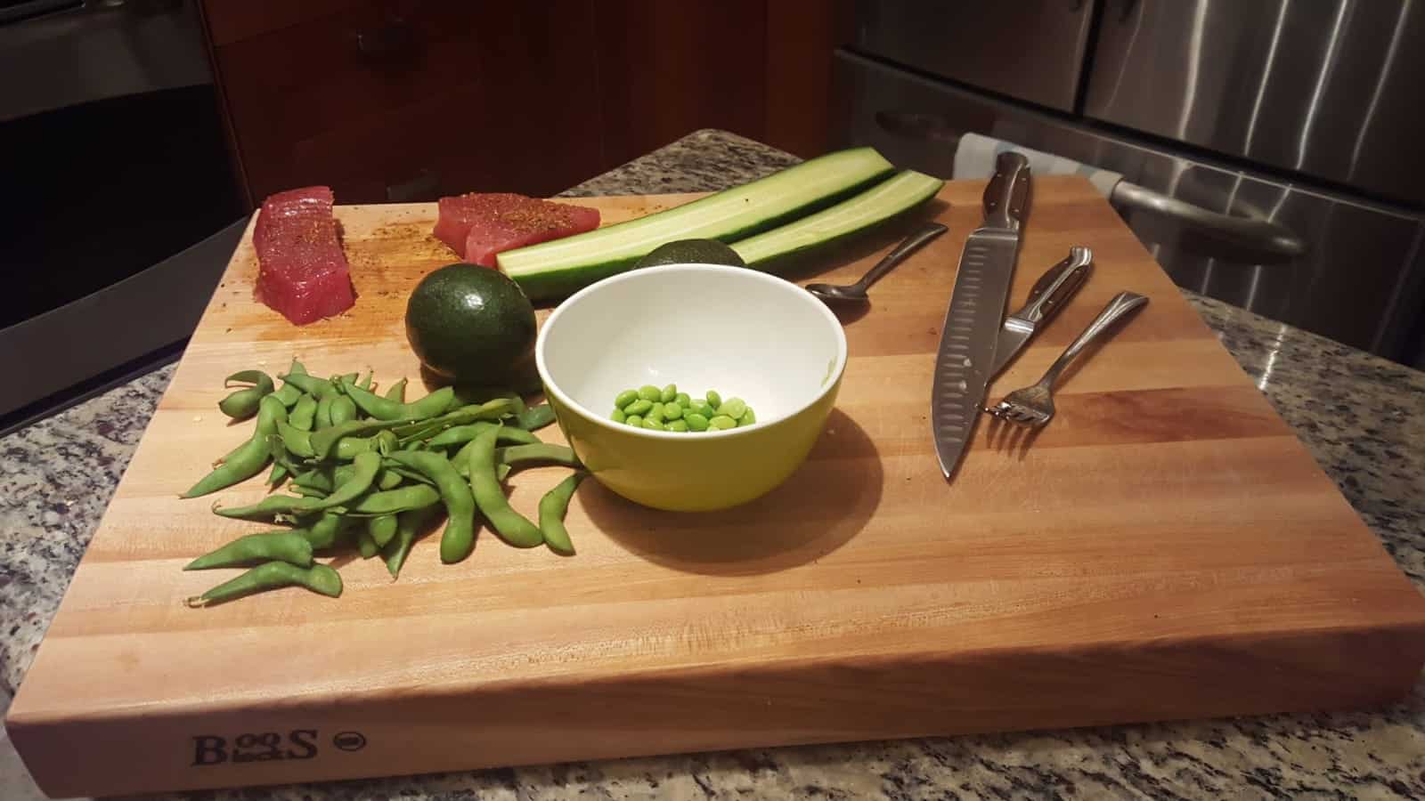 preparing meal