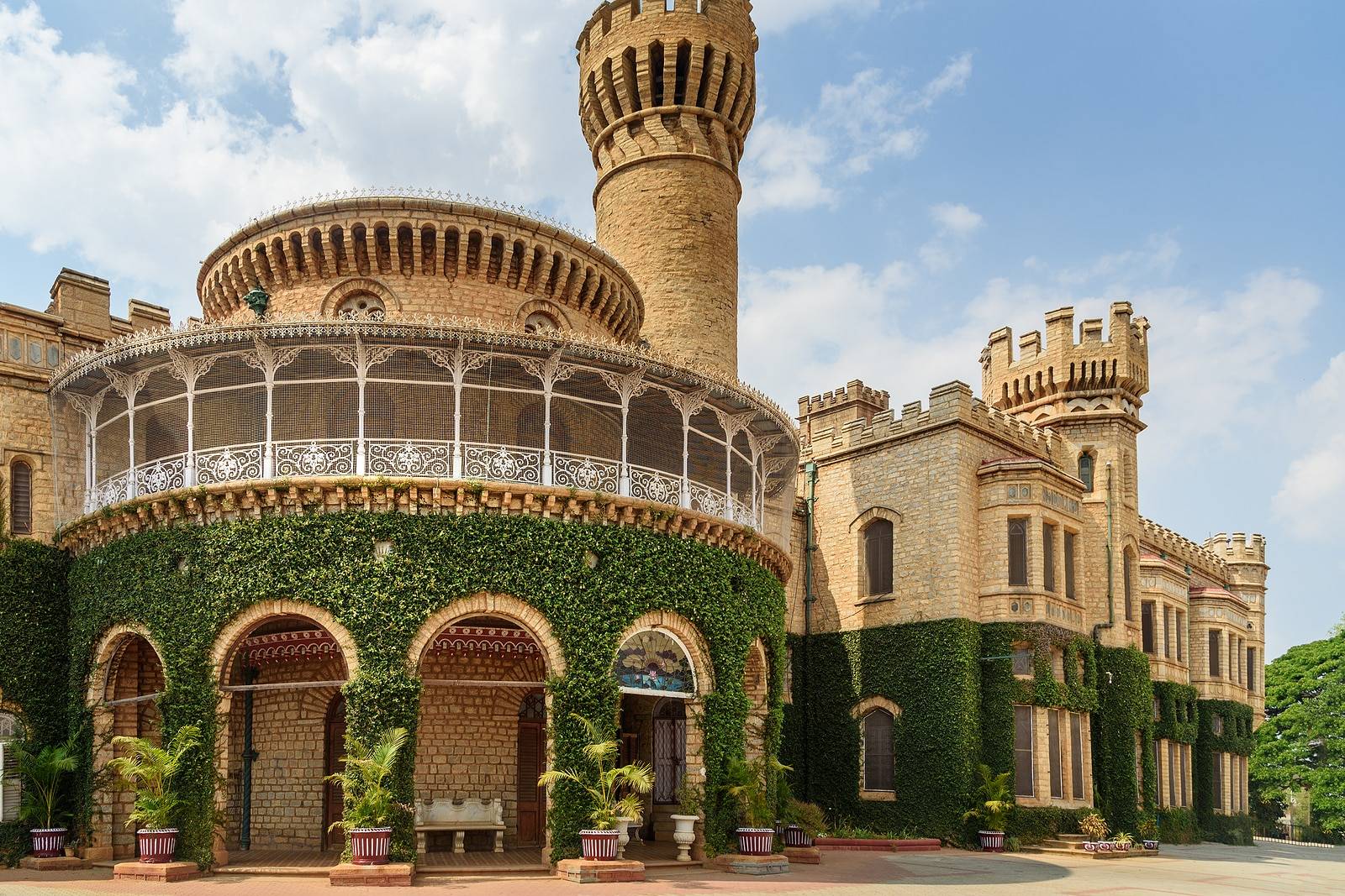 Bangalore royal palace and garden in Bangalore. India