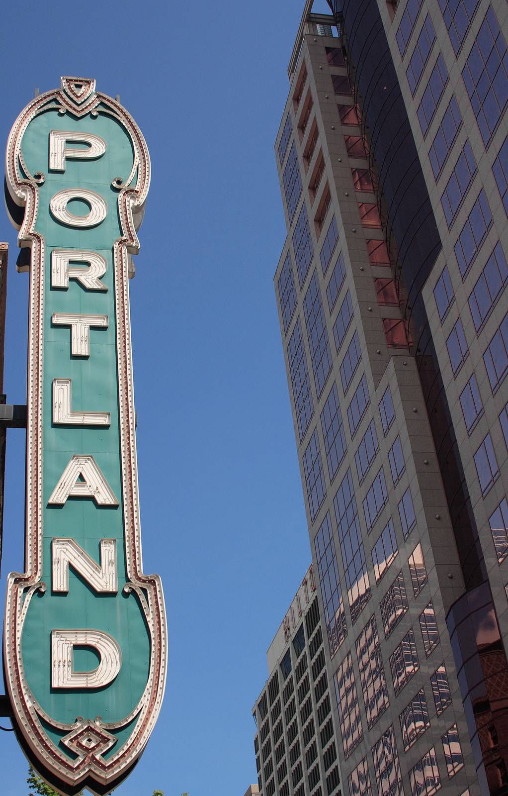 Historic theater landmark in downtown Portland Oregon by Cooper DuBois