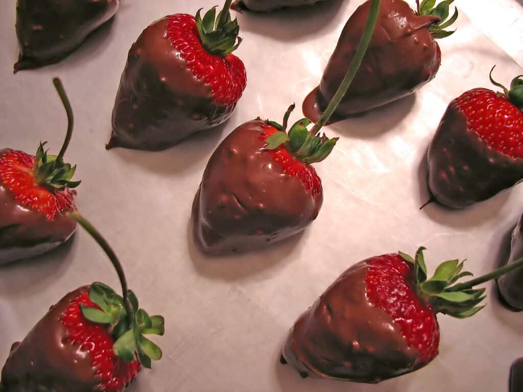 chocolate-covered strawberries