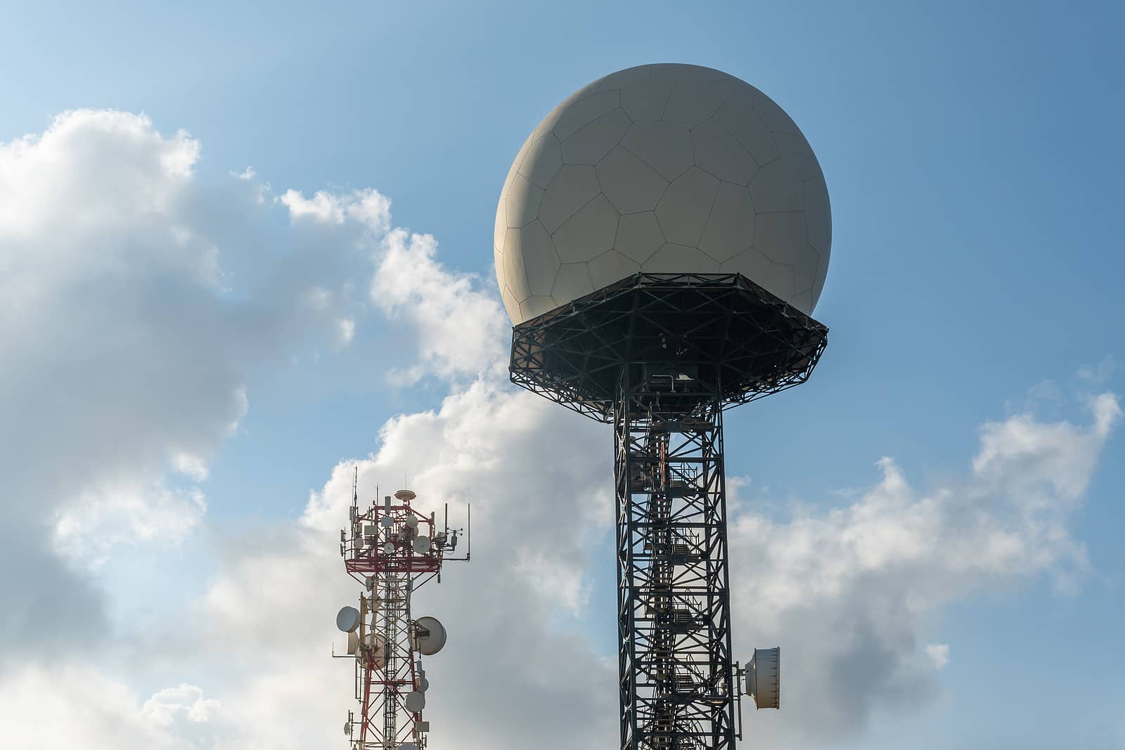 General view of a Doppler weather radar