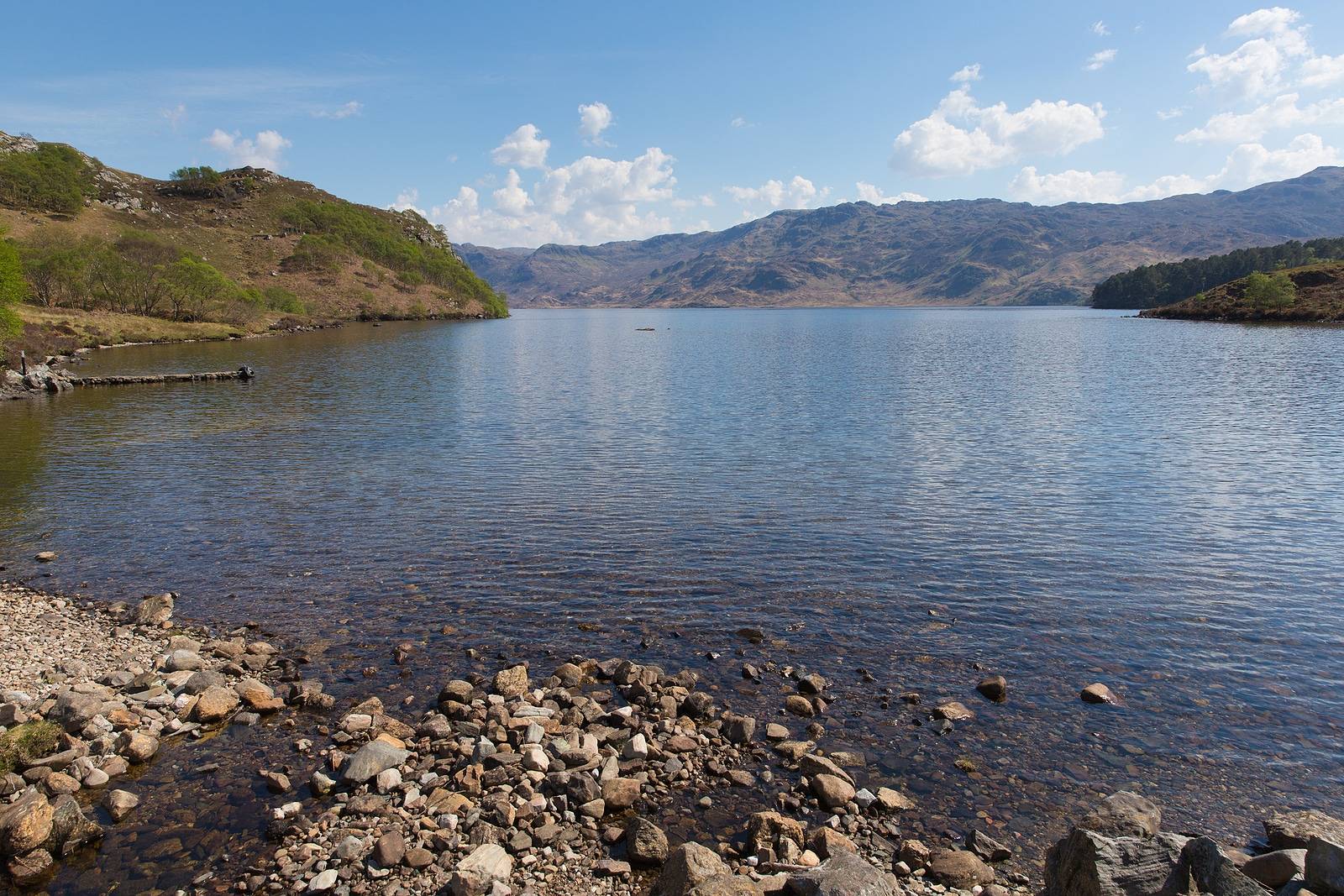 Loch Morar beautiful Scotish Highlands West Scotland south of Mallaig