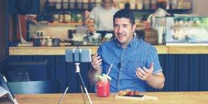 Social Media Influencer Or Food Blogger Creating Content Inside